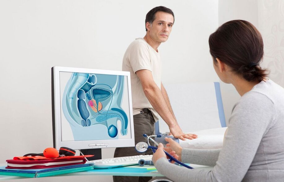 Le médecin diagnostique la prostatite sur la base de l'anamnèse, de l'examen instrumental et des tests